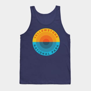 Yellowstone National Park Sunset Retro Tank Top